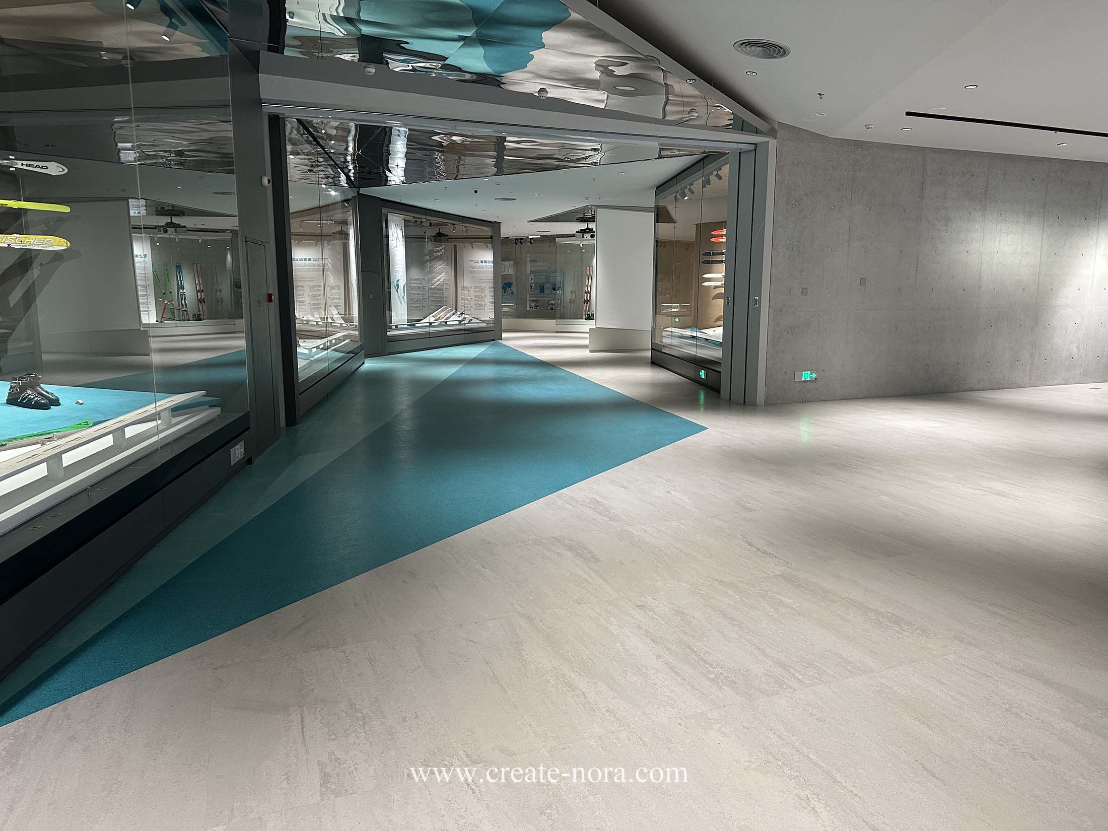 the photo of nora rubber flooring in winter sports Museum 4